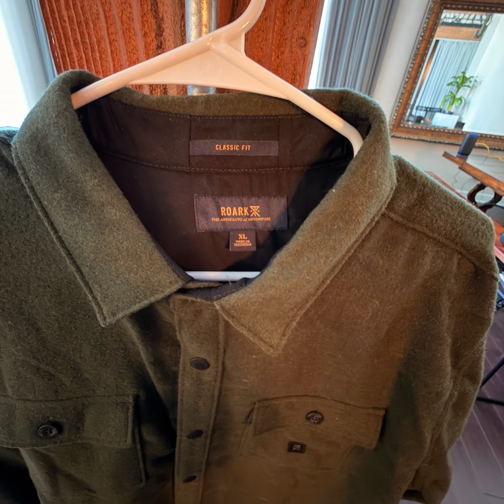 Roark Dark Olive Shirt Jacket - Picture 2 of 2
